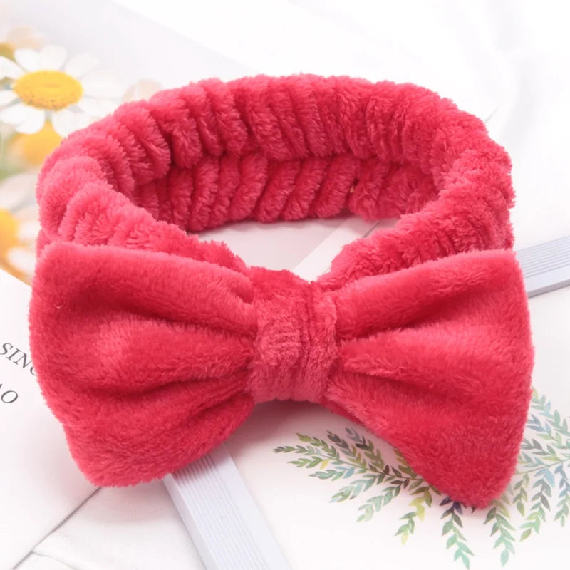 Bandana com lacinho para skincare