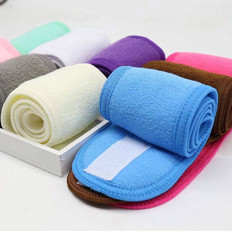 Bandana com velcro para spa e skincare