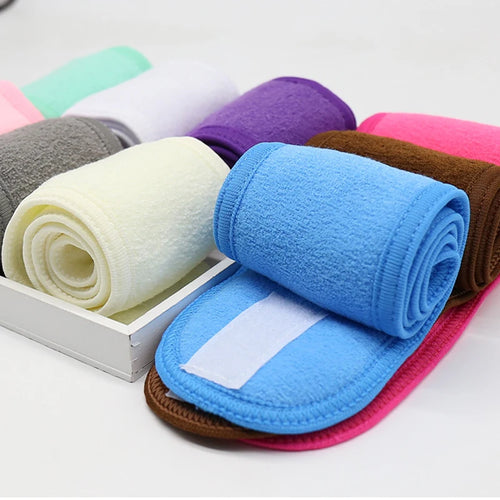 Bandana com velcro para spa e skincare