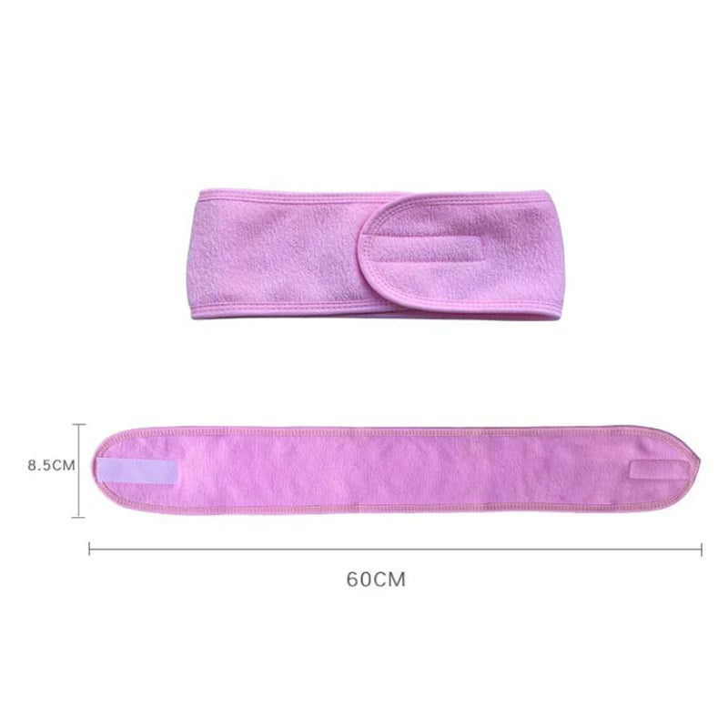 Bandana com velcro para spa e skincare