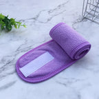 Bandana com velcro para spa e skincare