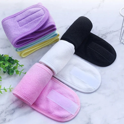 Bandana com velcro para spa e skincare