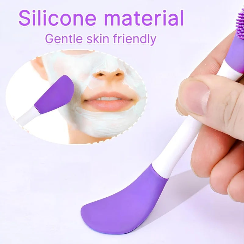 Espátula 3 em 1 de silicone para skincare
