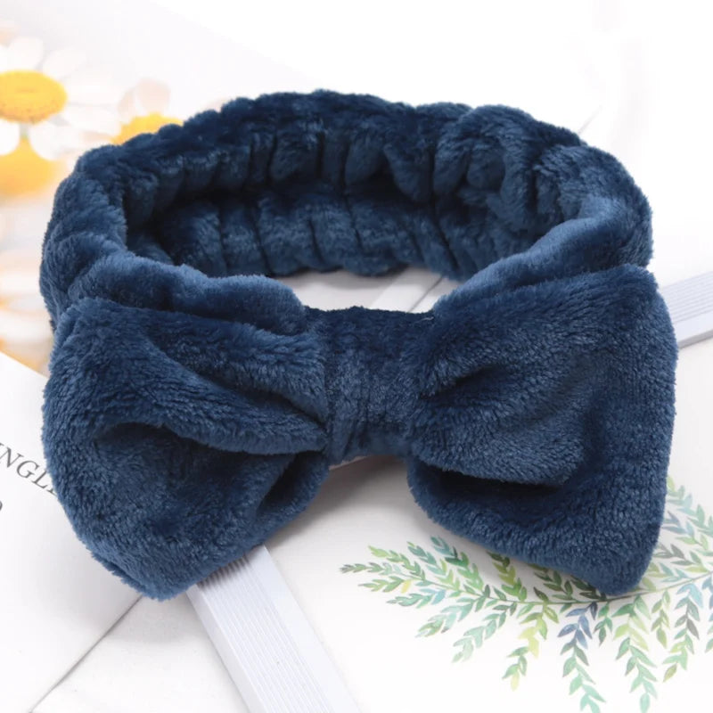 Bandana com lacinho para skincare