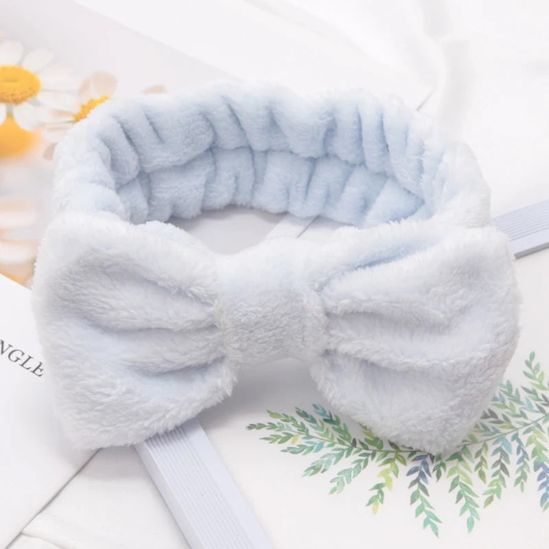 Bandana com lacinho para skincare