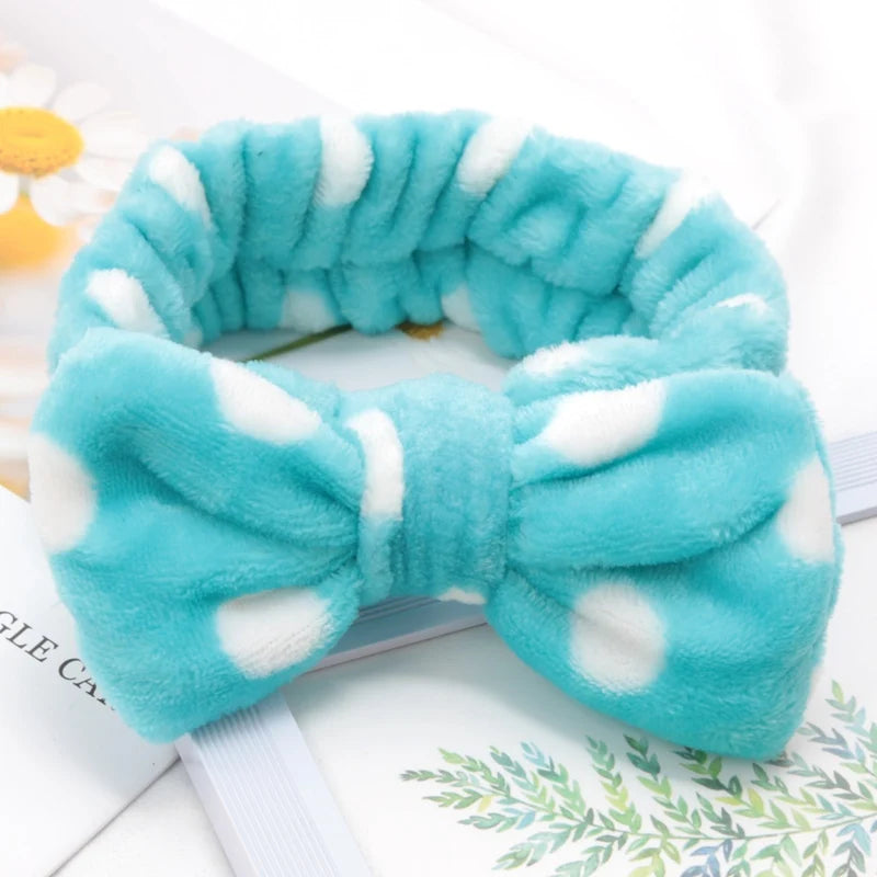 Bandana com lacinho para skincare