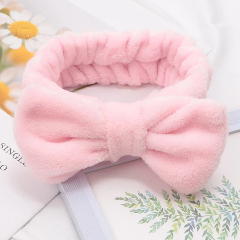 Bandana com lacinho para skincare
