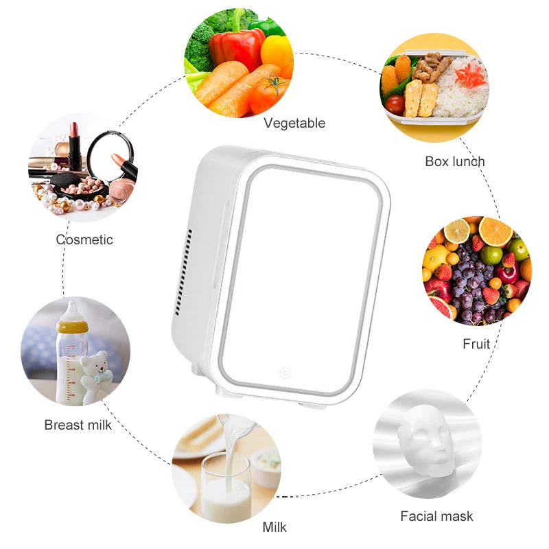 Mini refrigerador para produtos de skincare