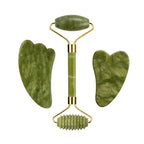 Massageador Facial Gua Sha com Rolo de Jade