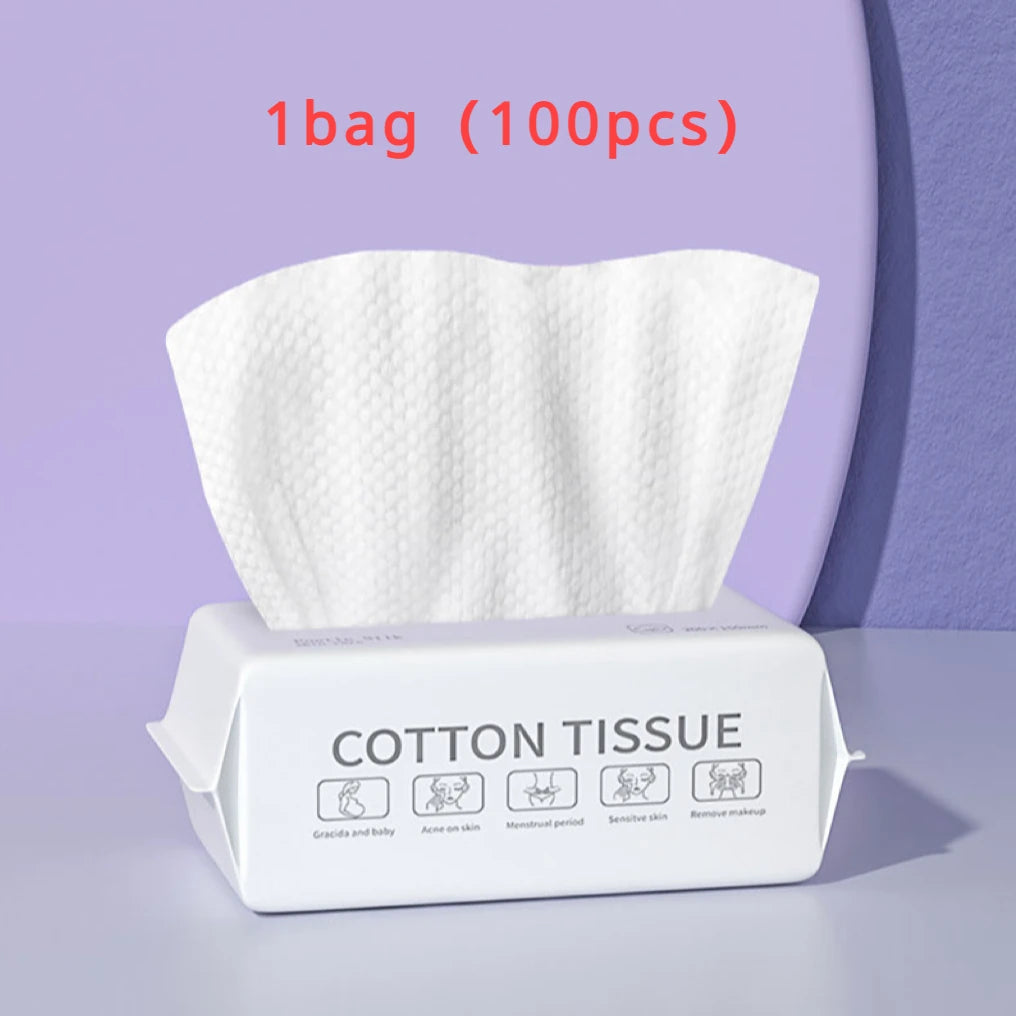 Folhas higiênicas de limpeza e demaquilante