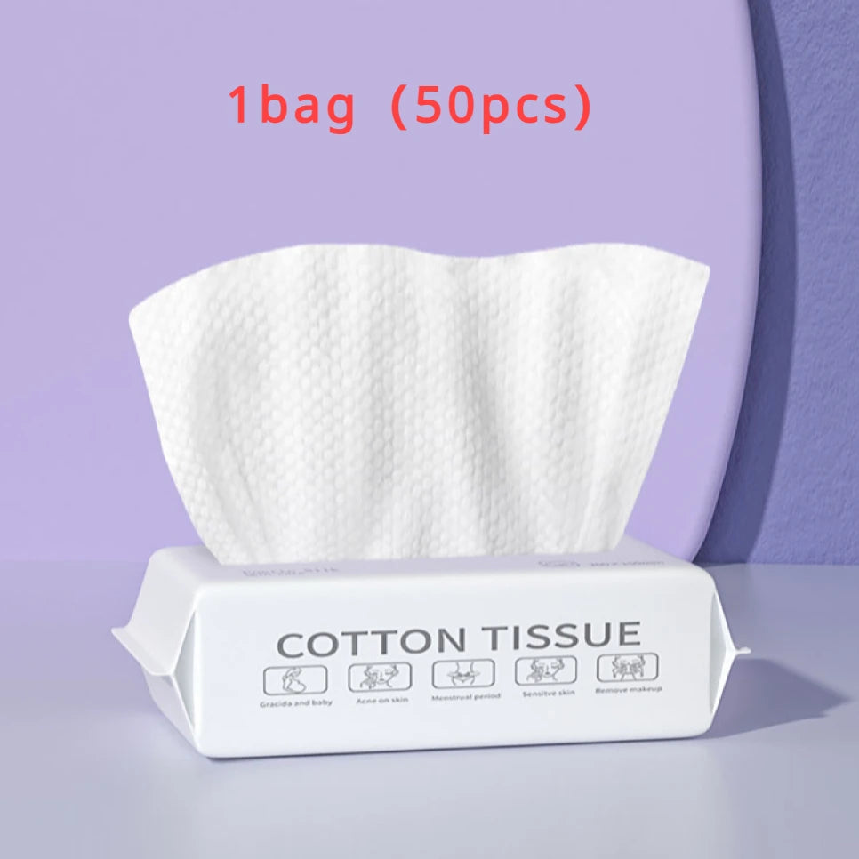 Folhas higiênicas de limpeza e demaquilante