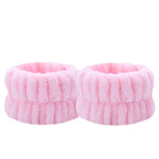 Pulseiras de microfibra macia para skincare