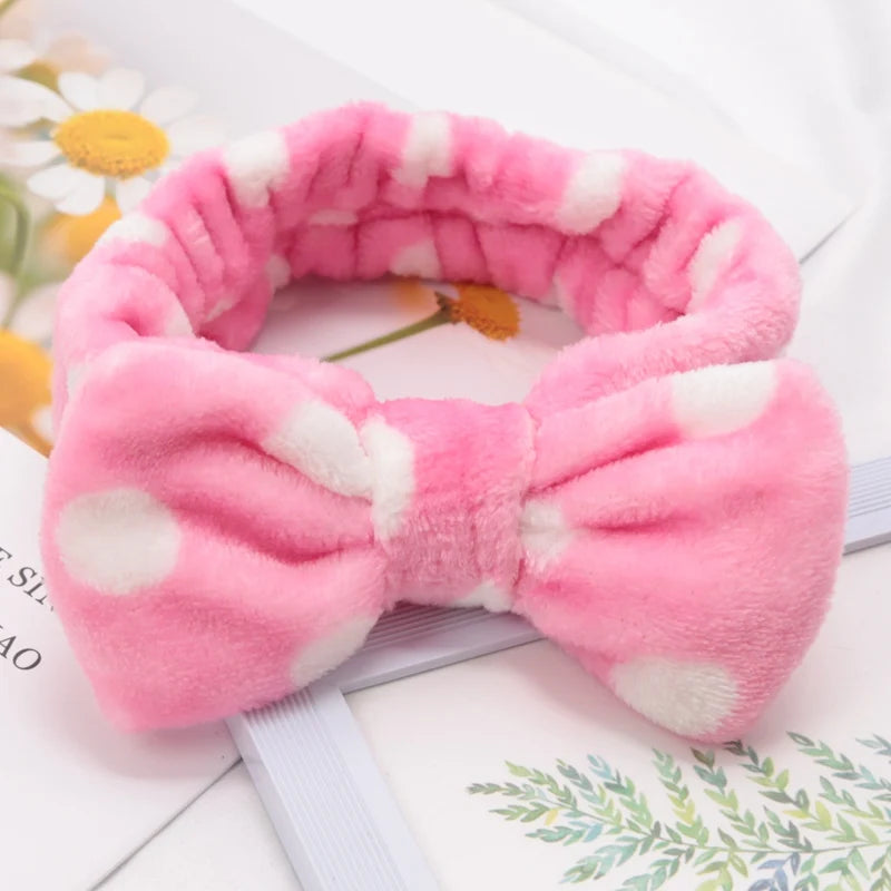 Bandana com lacinho para skincare